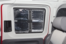 ISOLITE Ventana fija interior, puerta corredera izquierda, VW Caddy 4/3 con tapizado VT